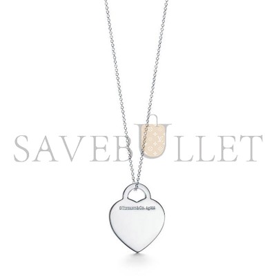 TIFFANY BORDER HEART TAG PENDANT 63477966